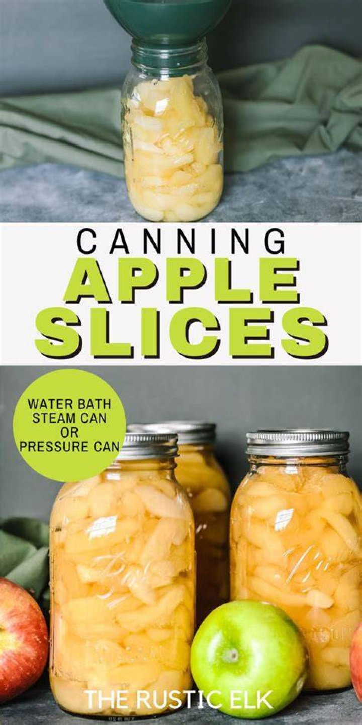Can apples be canned in a water bath?
