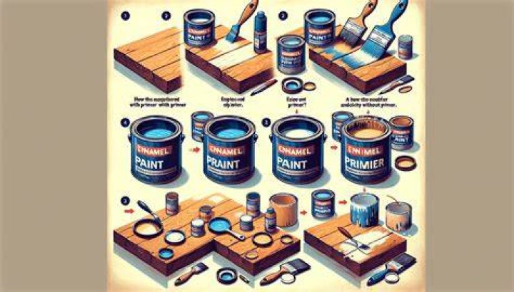 Can I use enamel spray paint on wood?