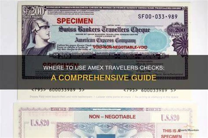 Can you still use travelers checks?