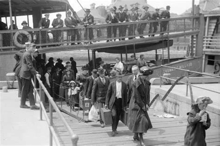 How did most immigrants arrive at Angel or Ellis Island?