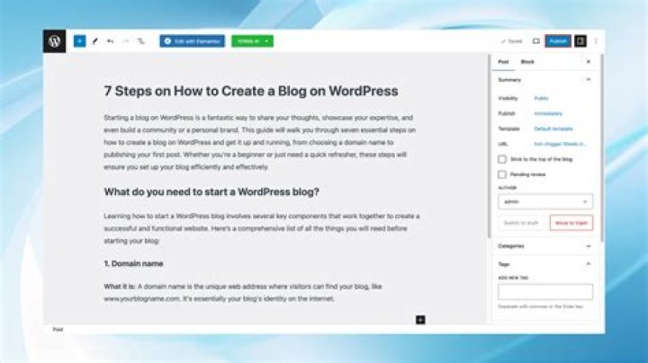 How do I blog on WordPress?