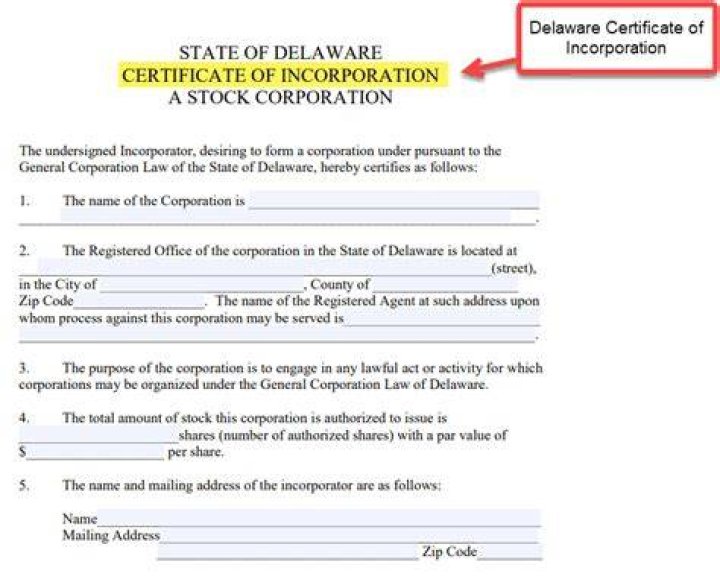 How do I get a copy of my certificate of incorporation in Delaware?