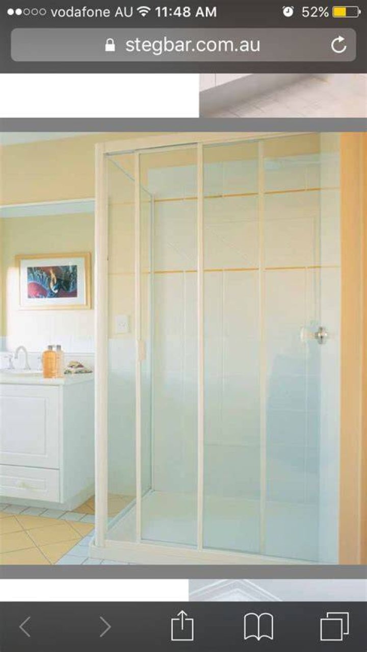 How do you clean a Stegbar shower screen?