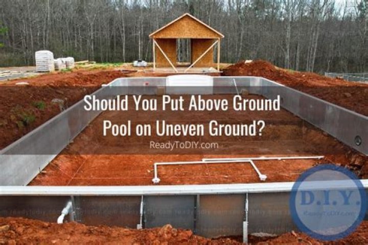 How do you level an uneven ground pool?