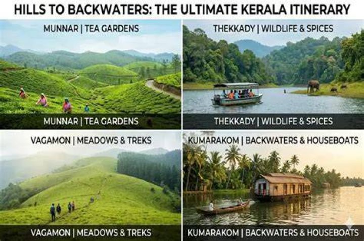 How far is Kumarakom from Munnar?