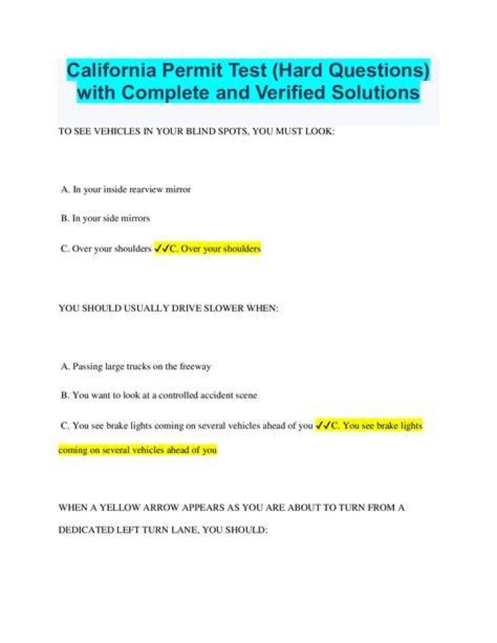 Is the California permit test hard?