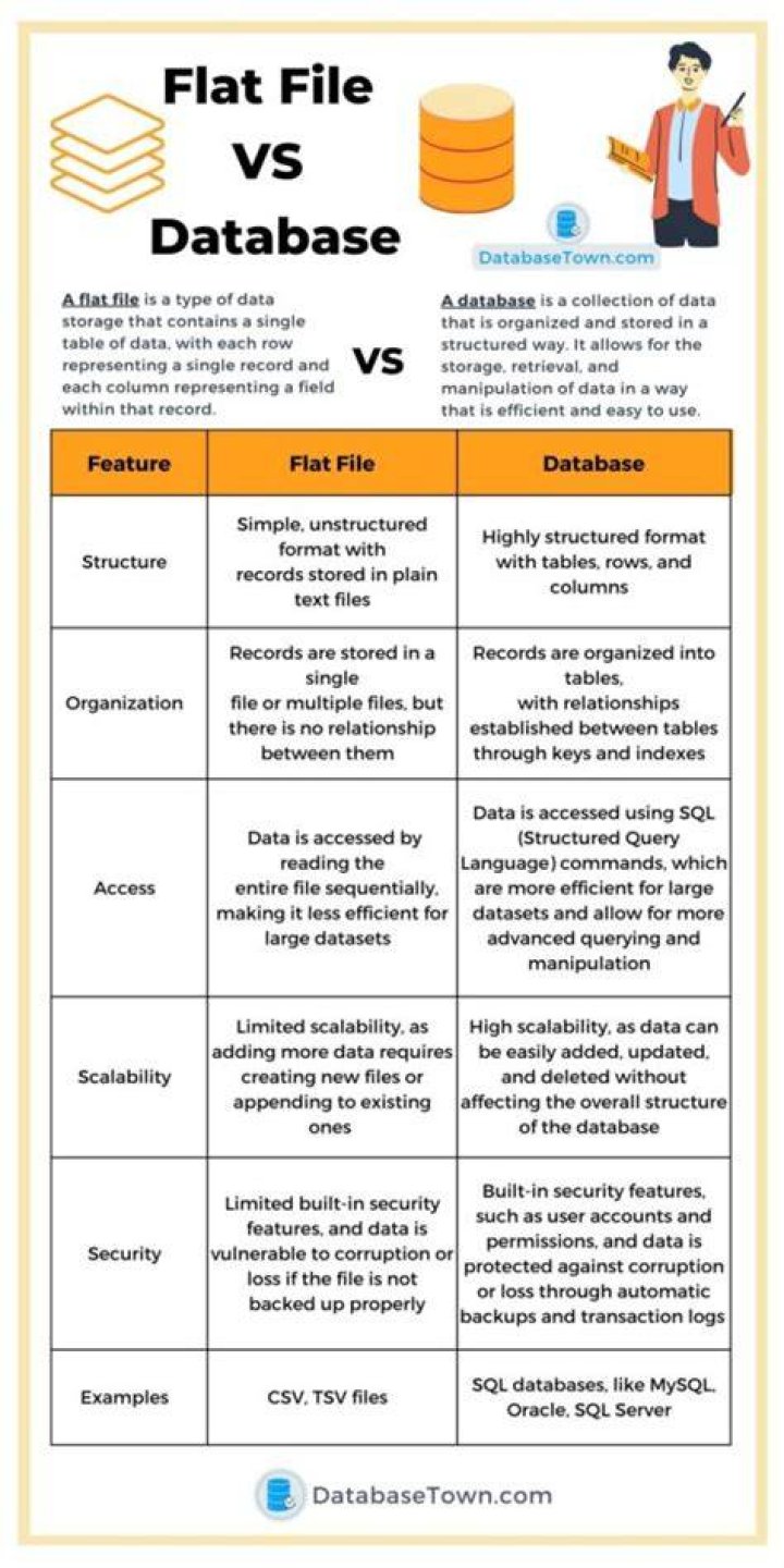 What is an advantage of a flat file database?