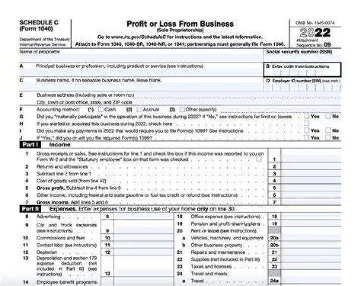What is Schedule C income?