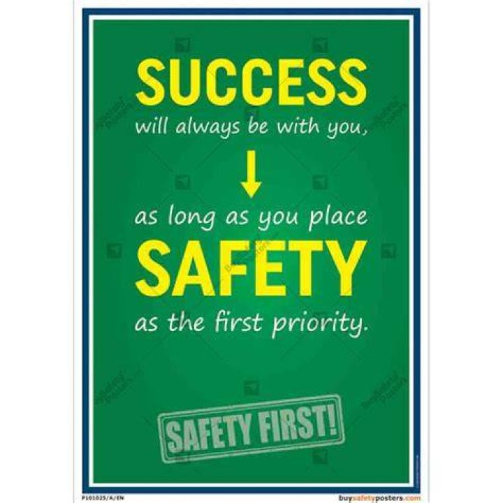 What is the safety slogan?