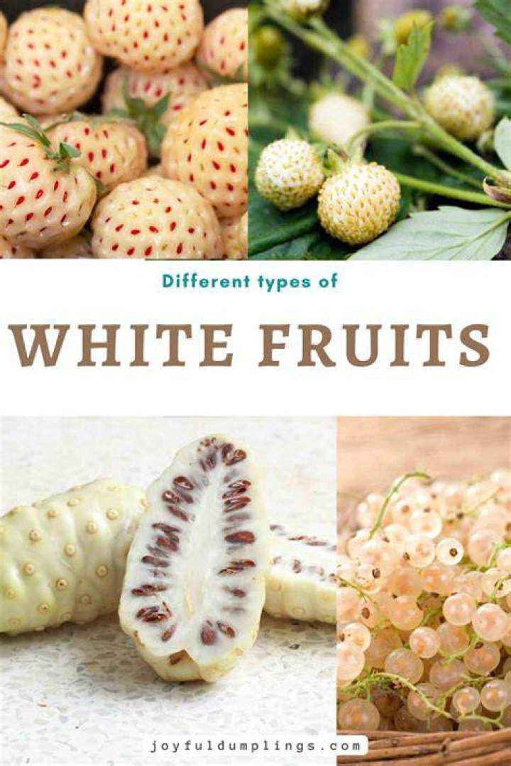 Which fruit is white?