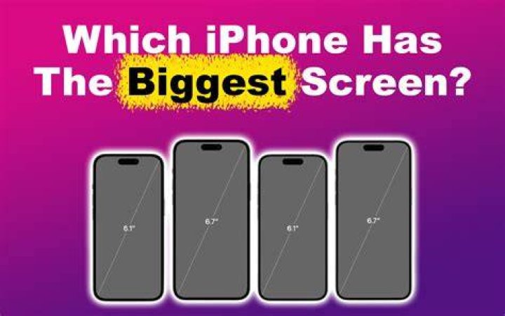 Which iPhone has a big screen?